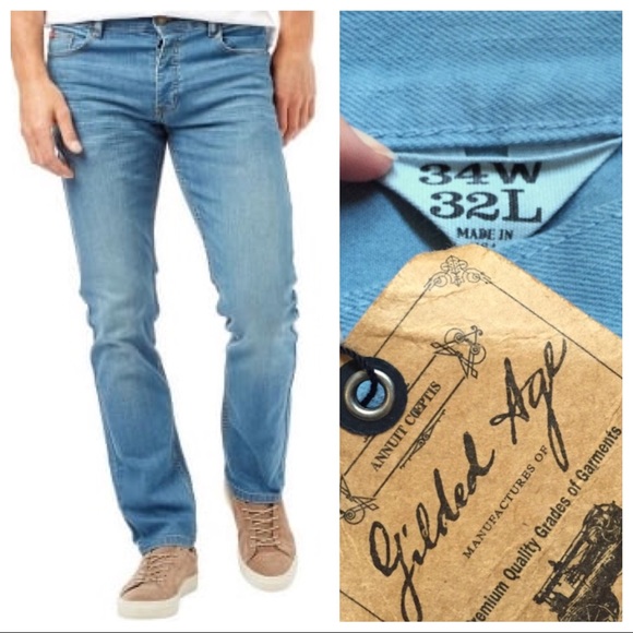 gilded age Other - Gilded Age Vintage Grey Blue Relaxed Straight fit